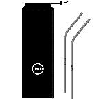 KNKX Stainless Steel Straws (set of 2)